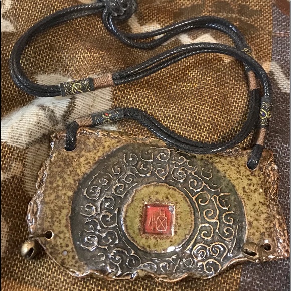 Fabulous one of a kind ceramic necklace - Picture 1 of 10